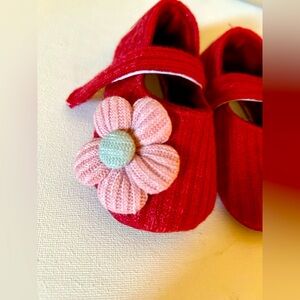 👣  Infant Soft Crib Shoes flower 🌸